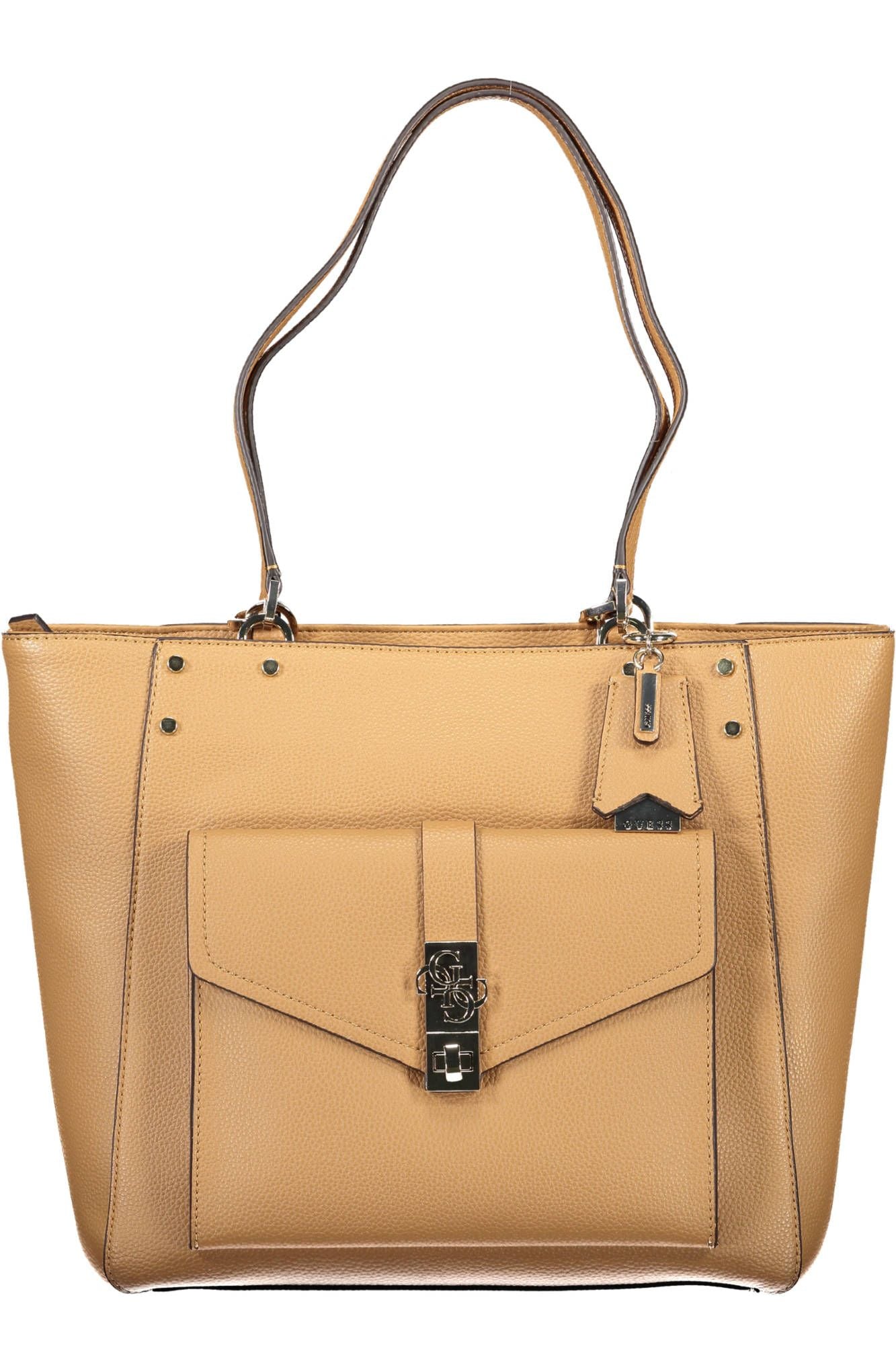 Brown Polyethylene Women Handbag