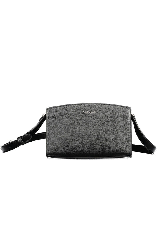 Black Polyethylene Women Handbag