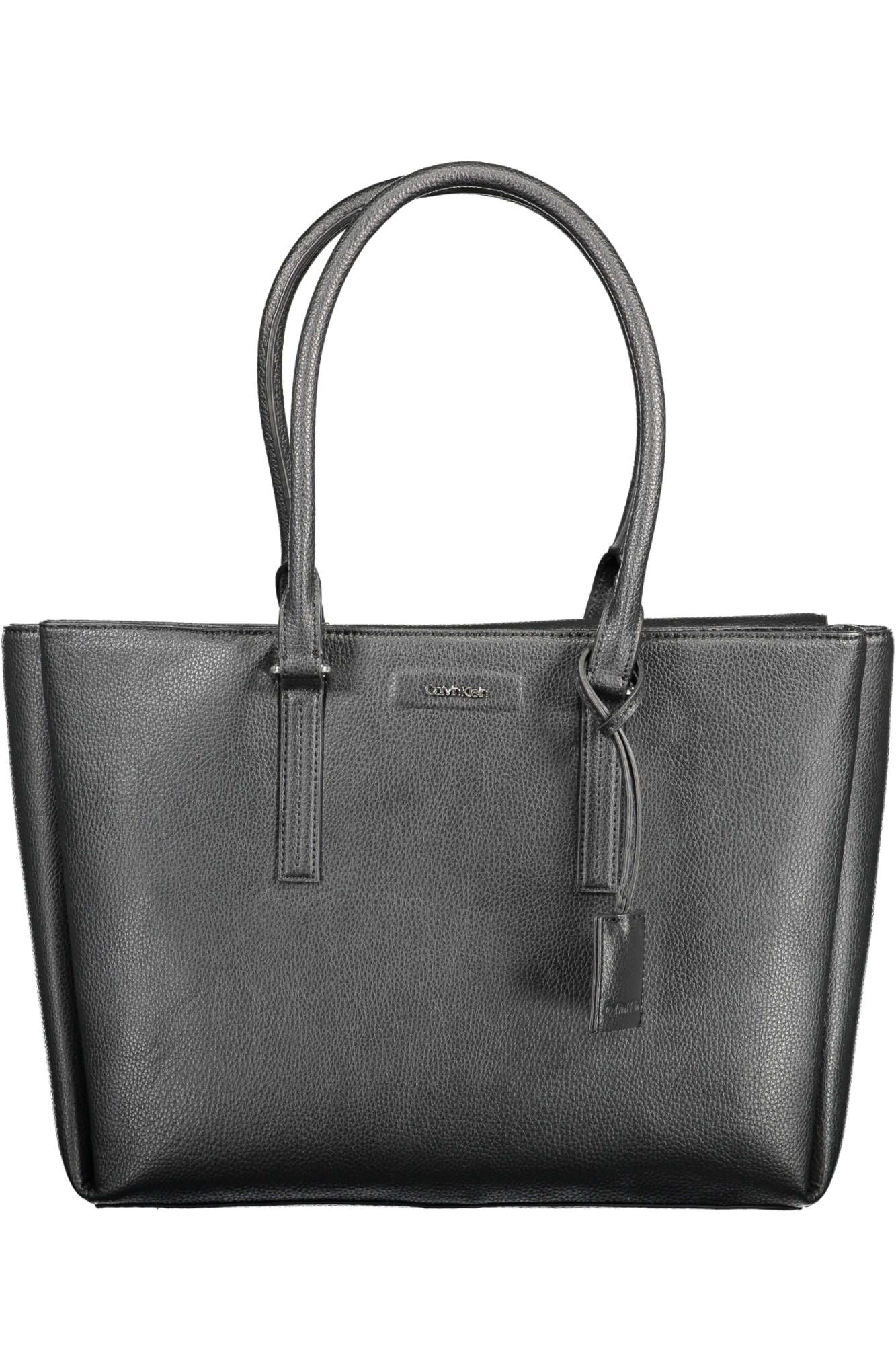 Black Polyethylene Women Handbag