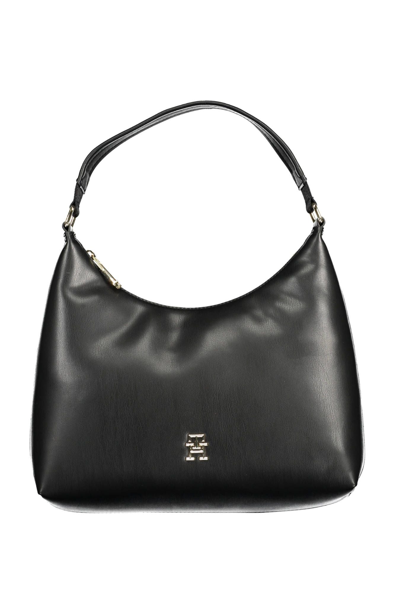 Black Polyethylene Women Handbag