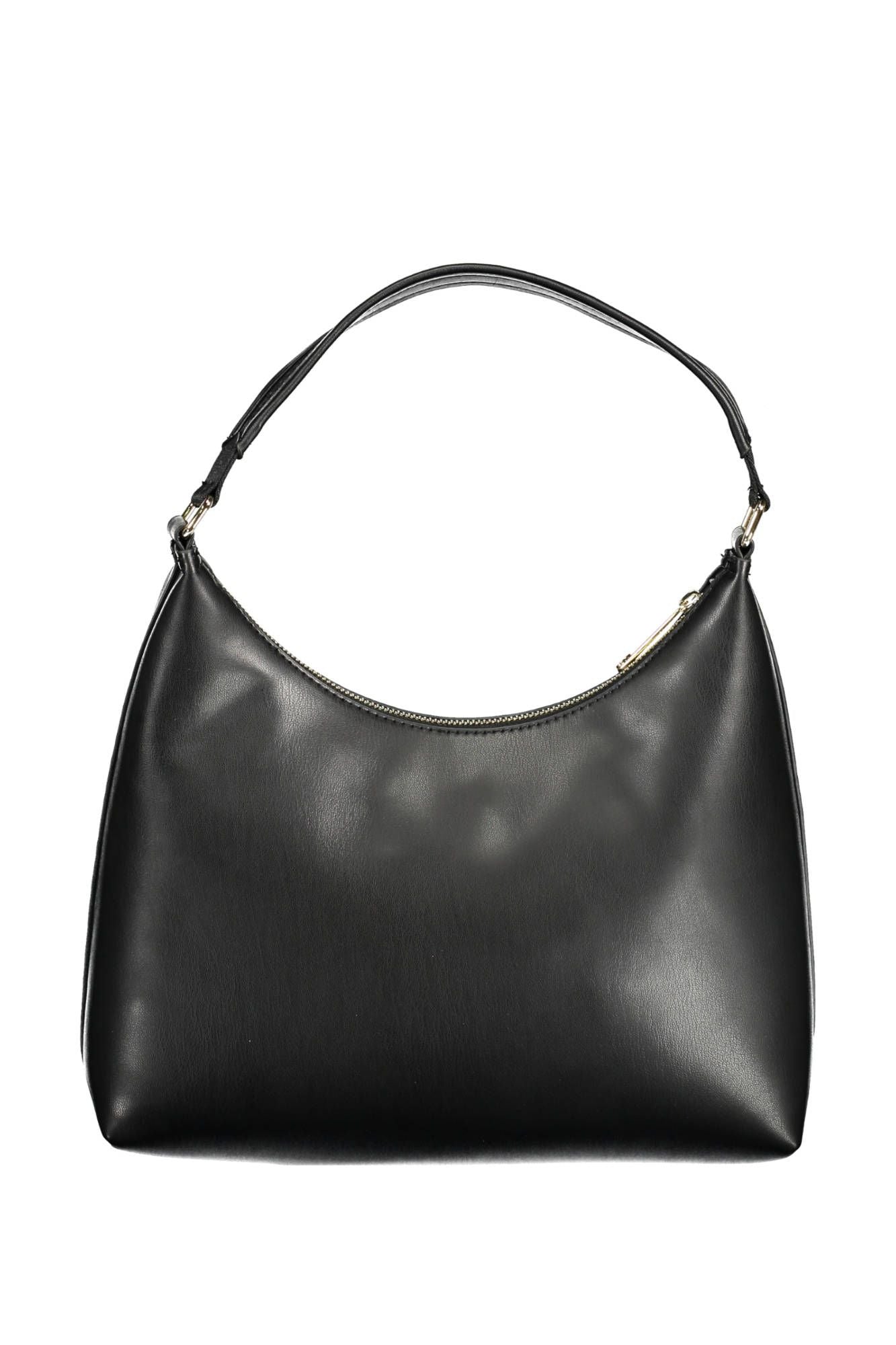 Black Polyethylene Women Handbag