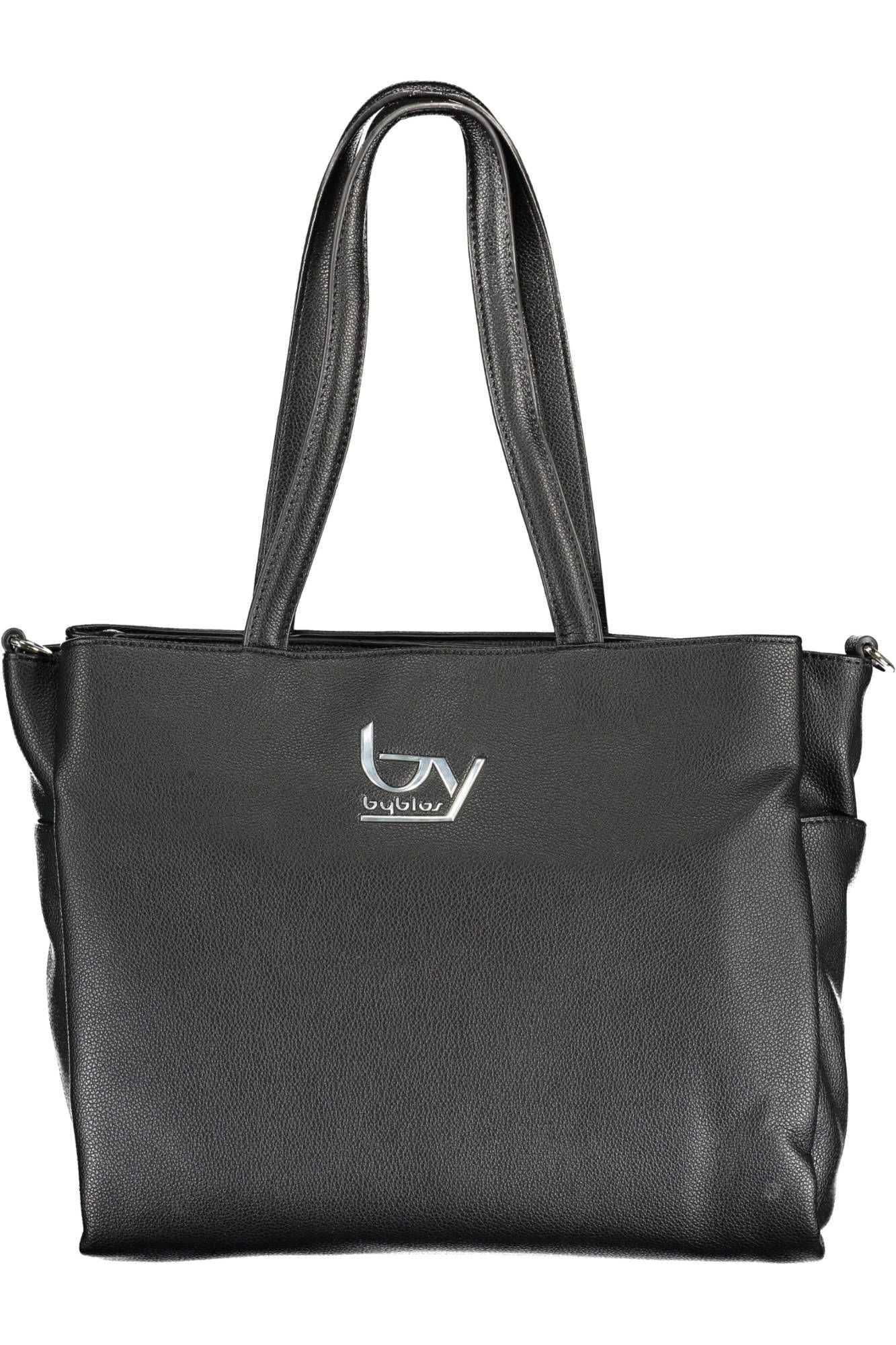 Black Polyethylene Women Handbag