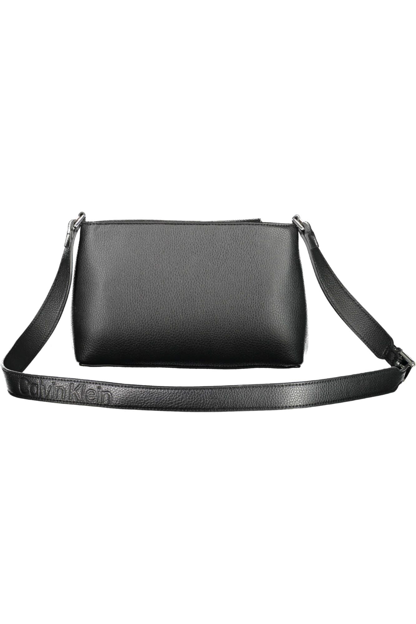 Black Polyester Women Handbag