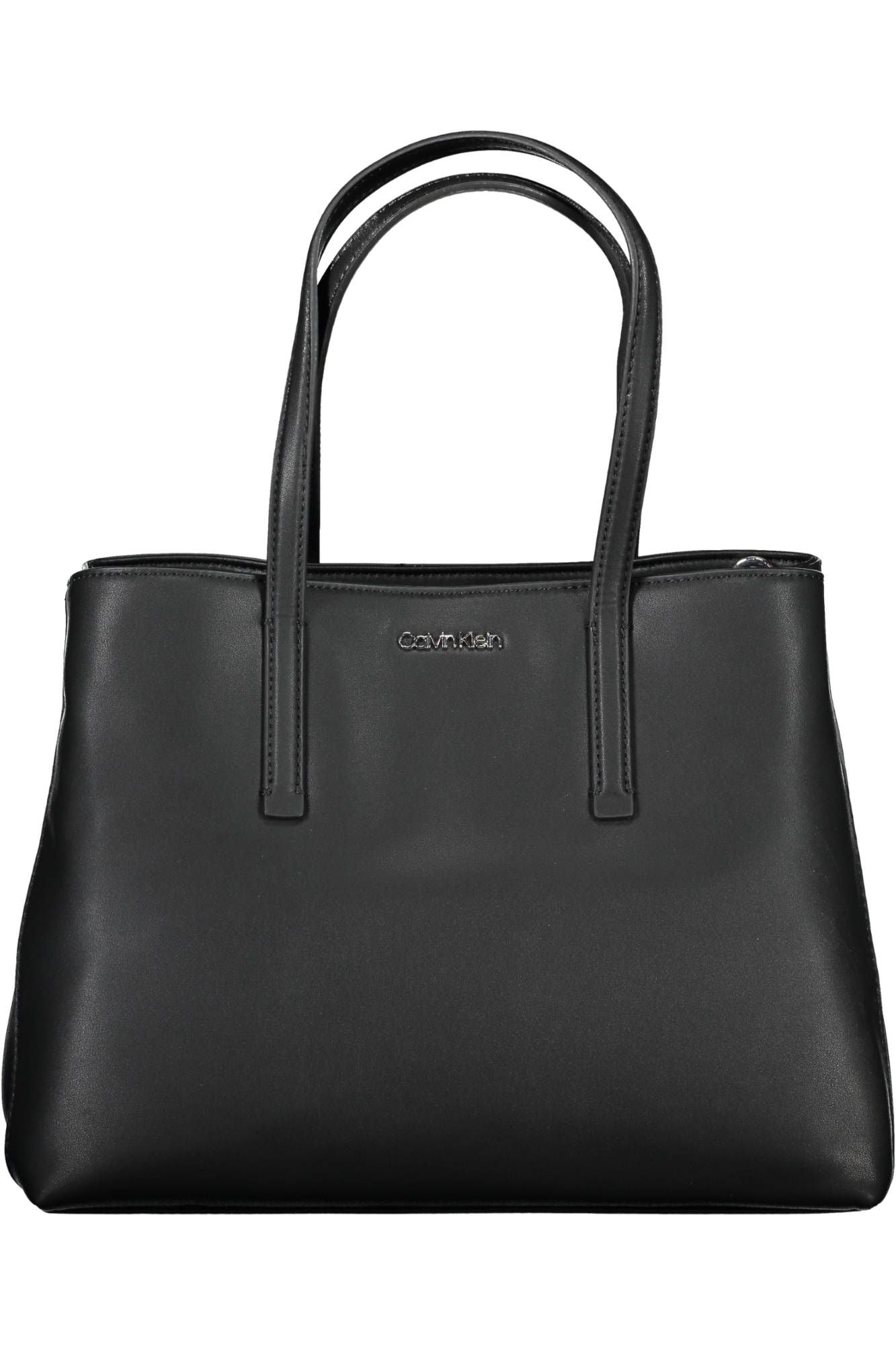 Black Polyester Women Handbag