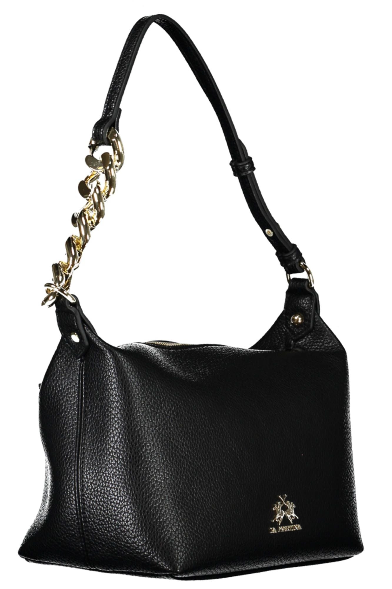 Black Polyethylene Women Handbag