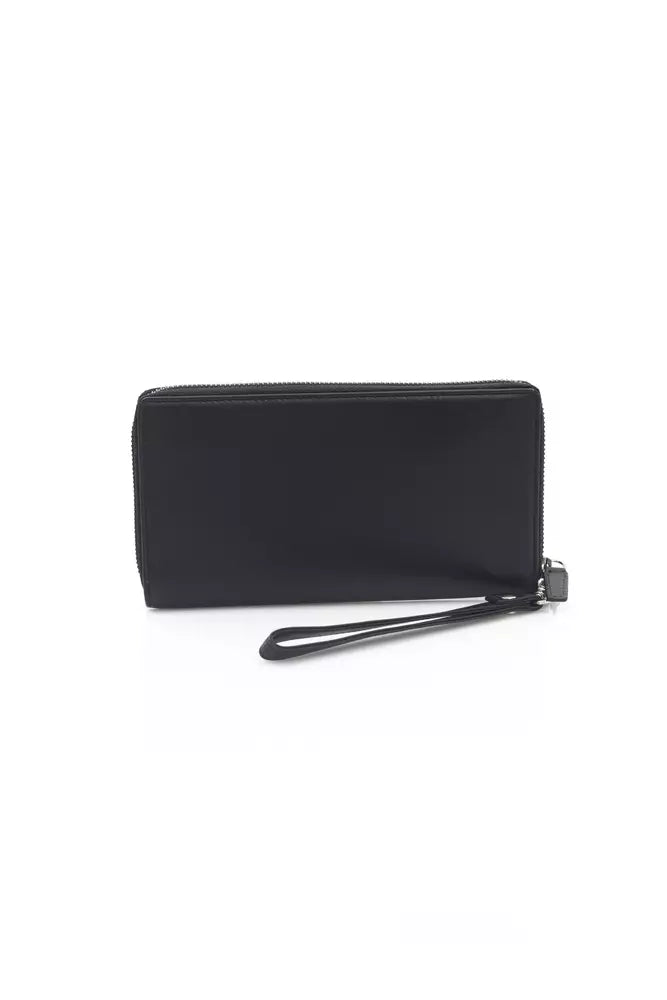 Black Calf Leather Men Wallet