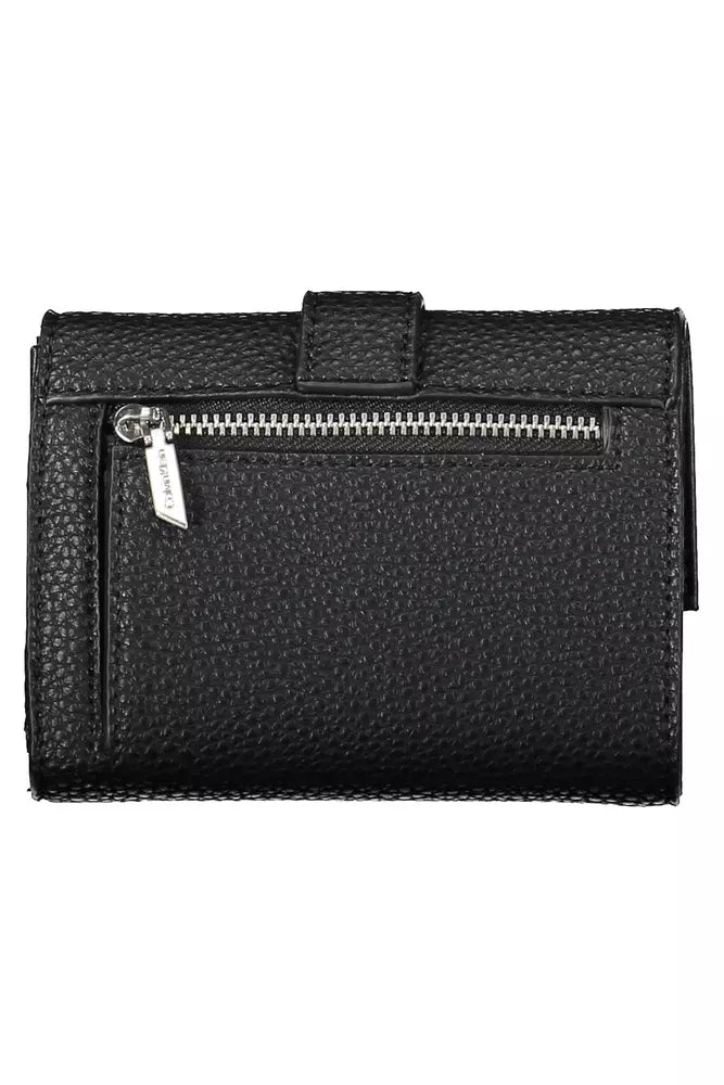 Black Polyester Women Wallet