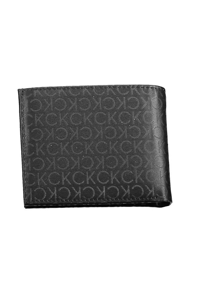 Black Polyester Men Wallet