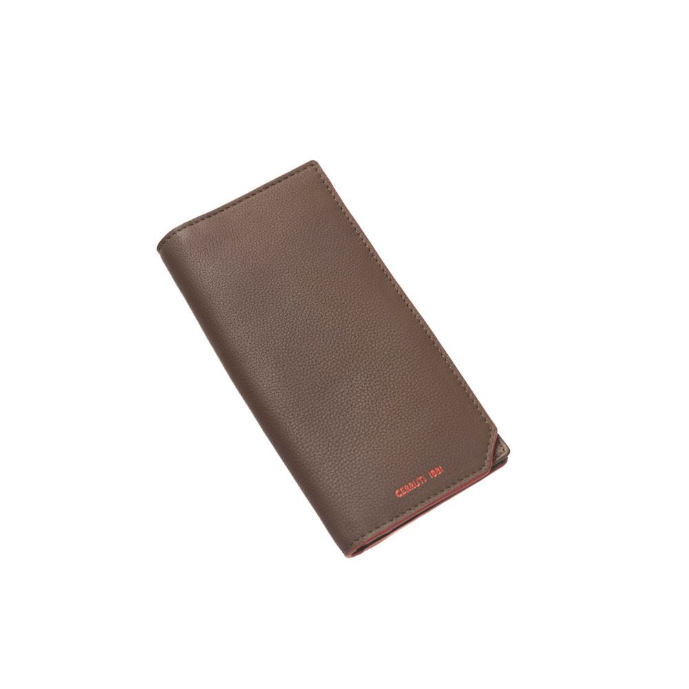 Brown Calf Leather Men Wallet