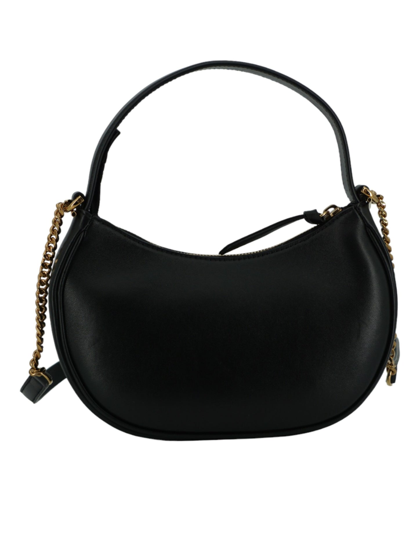 Elegant Half Moon Leather Shoulder Bag