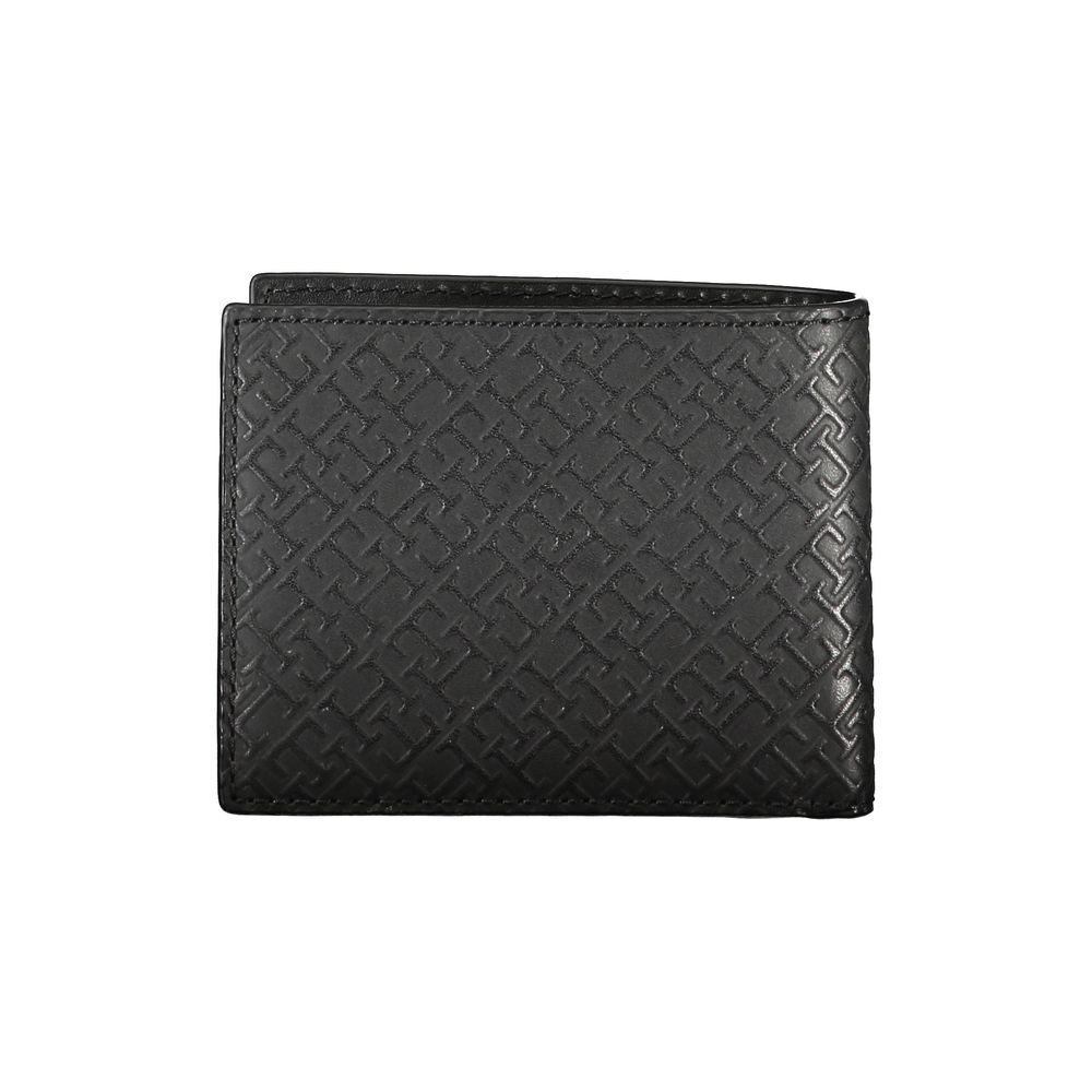 Elegant Leather Double Card Wallet with Contrast Details