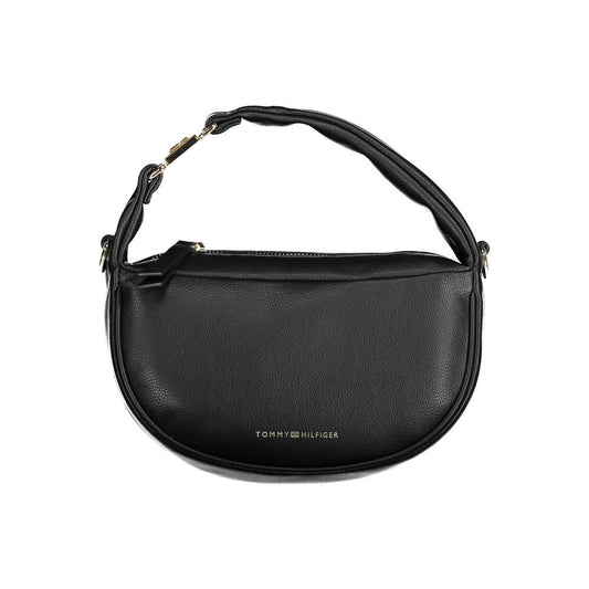 Black Polyester Handbag