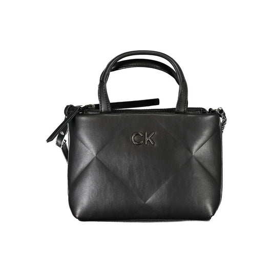 Black Polyester Handbag