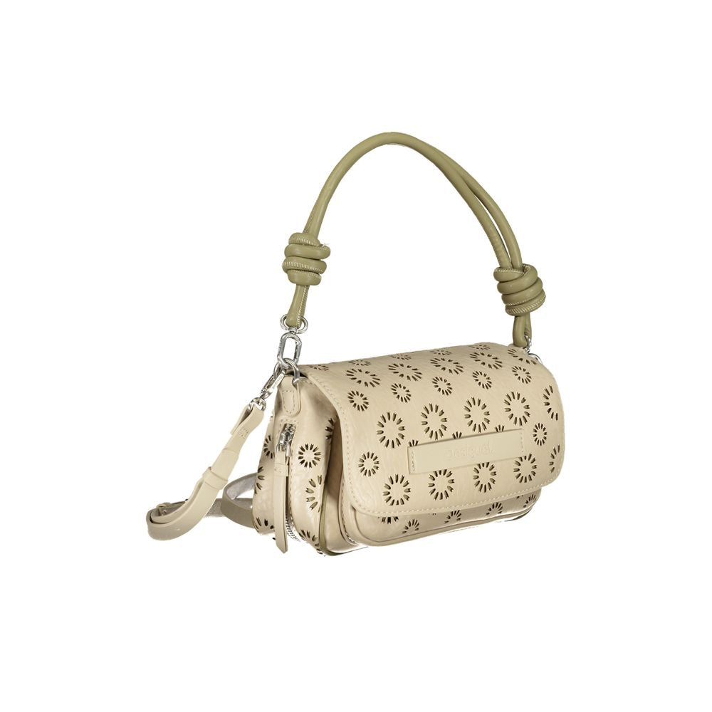 Beige Polyethylene Handbag