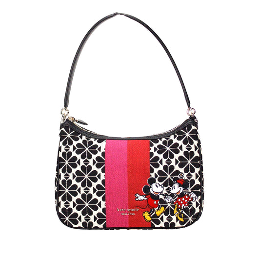 Disney 100 Sam Small Spade Flower Jacquard Canvas Shoulder Bag