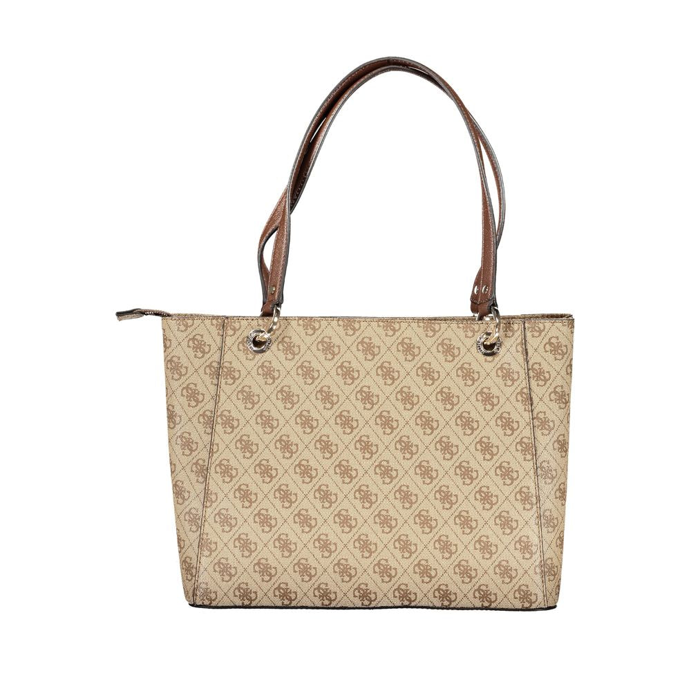 Beige Polyethylene Handbag