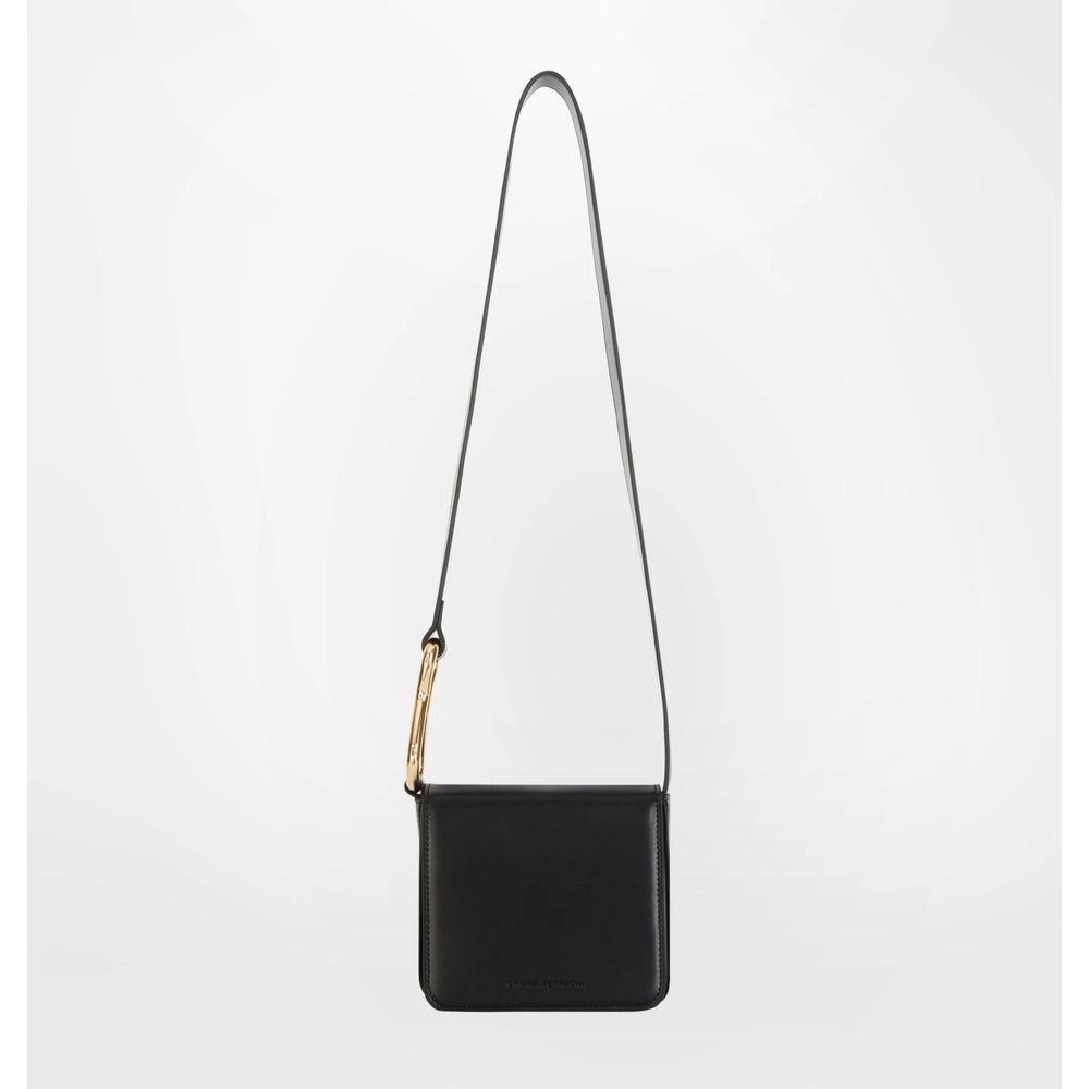 Black Polyester Women Crossbody Bag