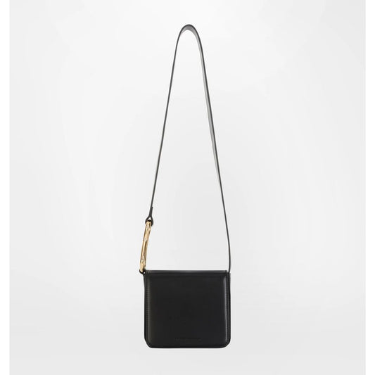 Black Polyester Women Crossbody Bag