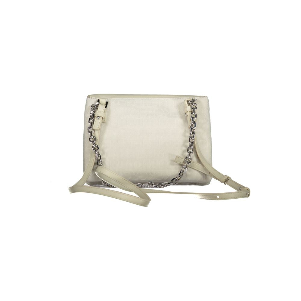 Beige Polyester Handbag