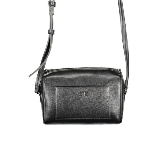 Black Polyester Handbag