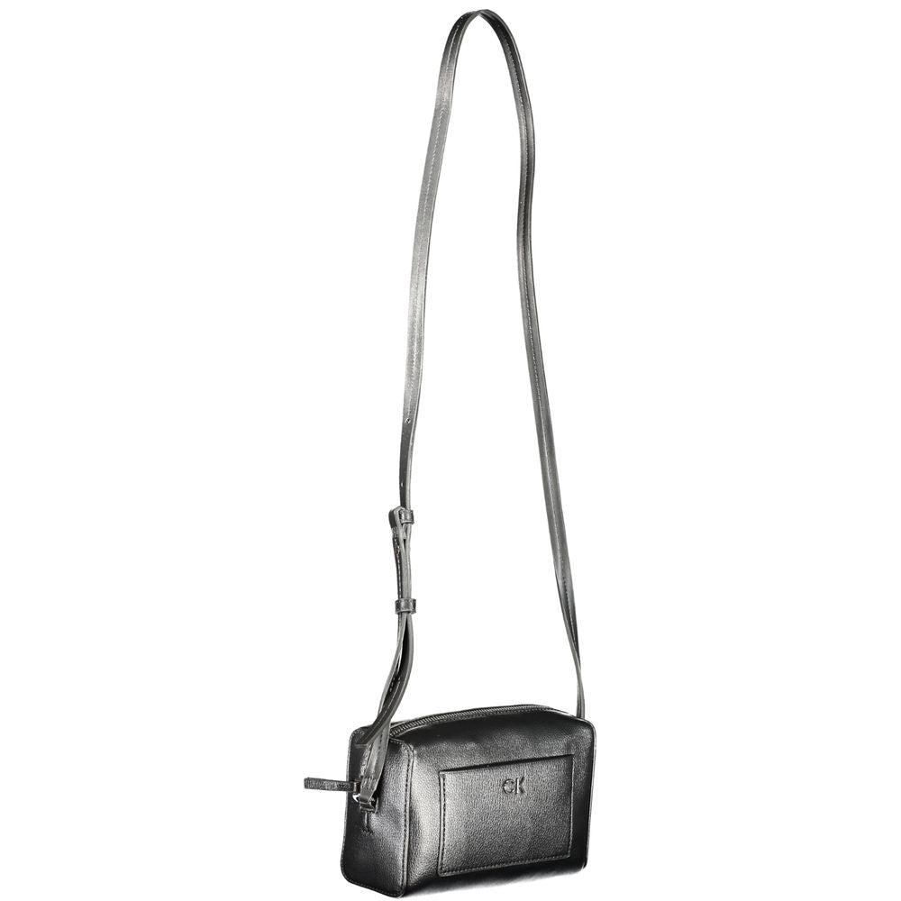 Black Polyester Handbag