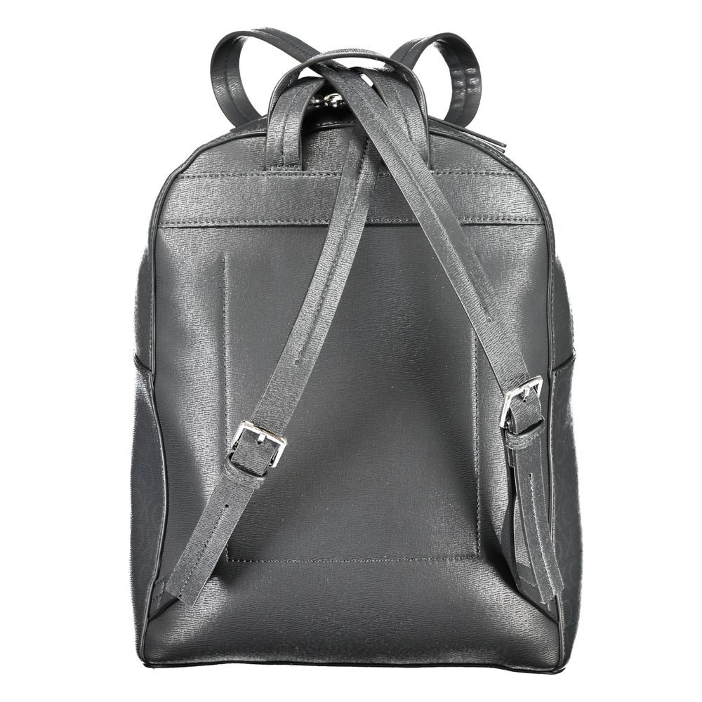 Black Polyester Backpack