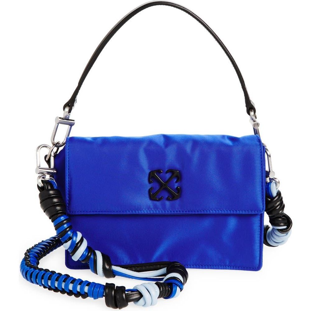 Blue Nylon Shoulder Bag