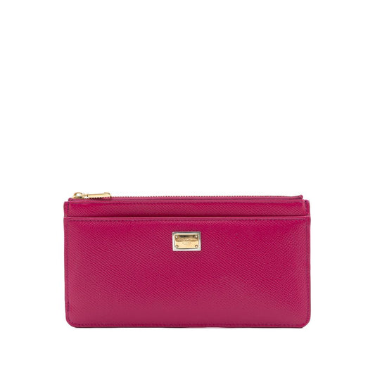 Fuchsia Leather Wallet